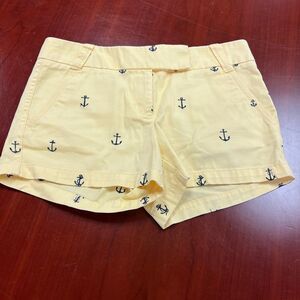 J. Crew Yellow City Fit Weathered Chino Shorts sz 4 EUC
